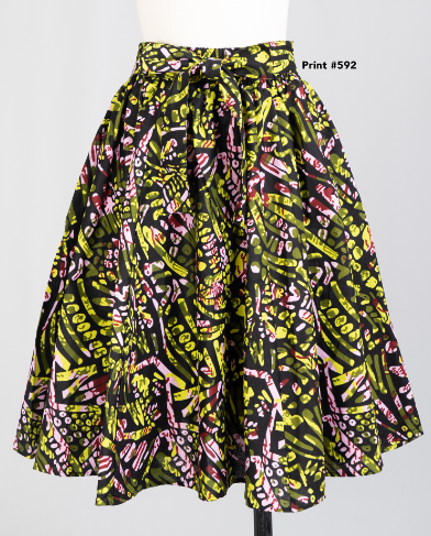 Kara Chic 7012MD Print Skirt