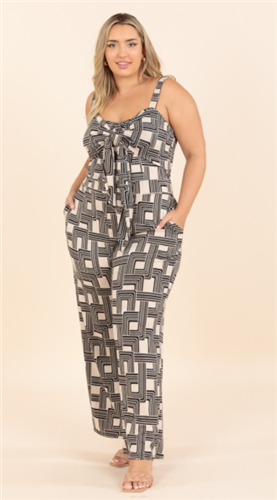 Karen T Designs 9124 Tie-front Jumpsuit