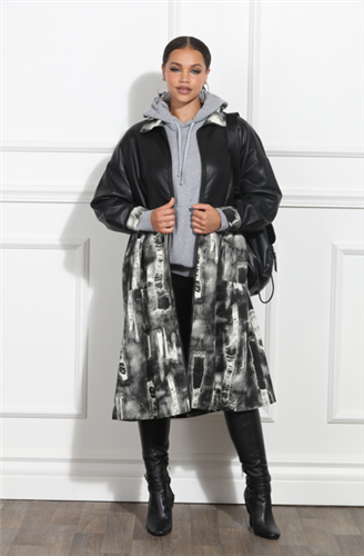 Luxe Moda LM366 Coat Dress