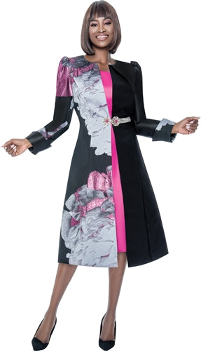 Terramina 7215 2pc Print Duster and Dress