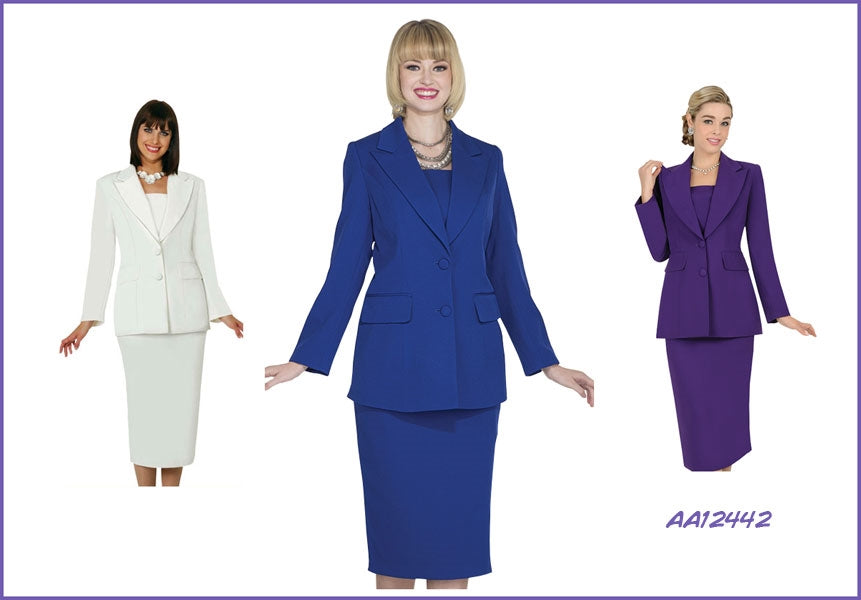 Aussie Austine 12442 2pc Skirt Suit