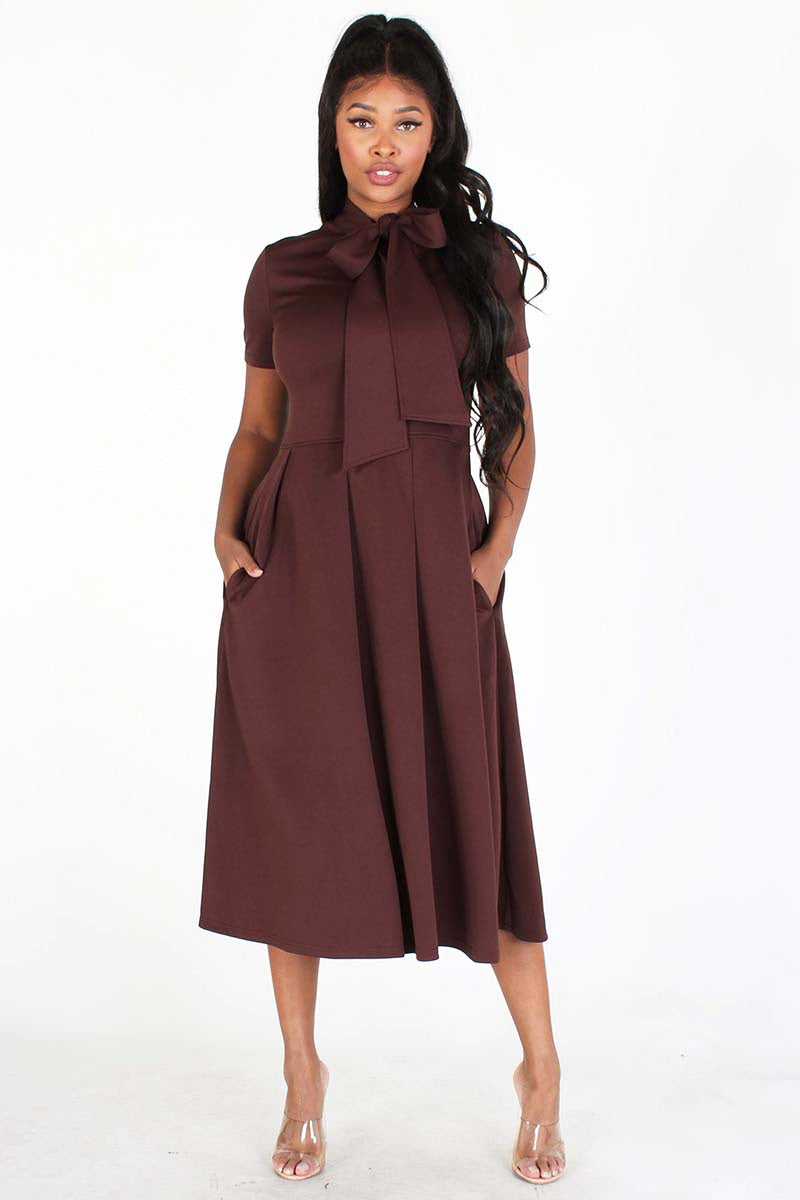 Callimoda EI1494 Knit Bow Dress