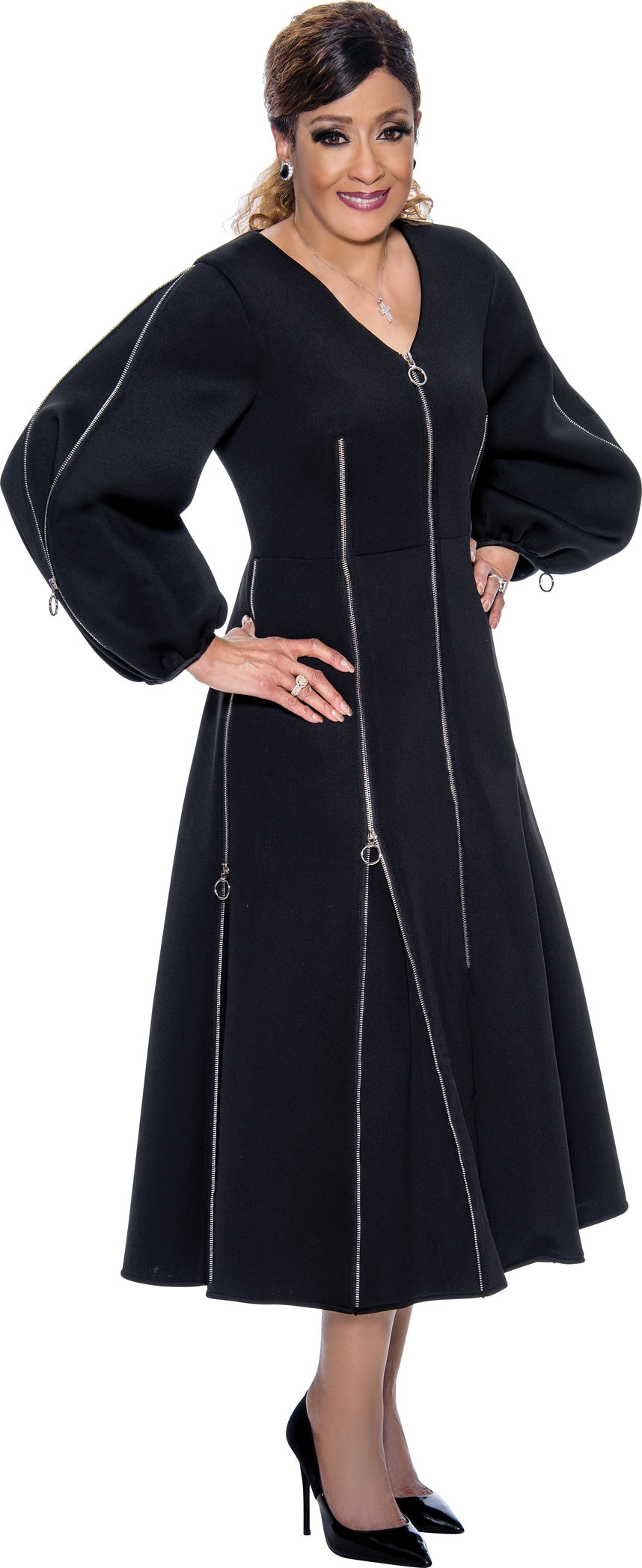 Dorinda Clark Cole 4621 Zippered Dress