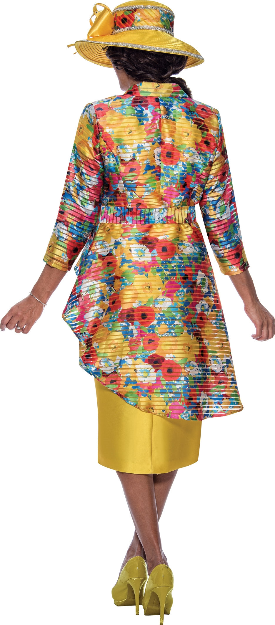 Dorinda Clark Cole 4692 Print Jacquard Dress