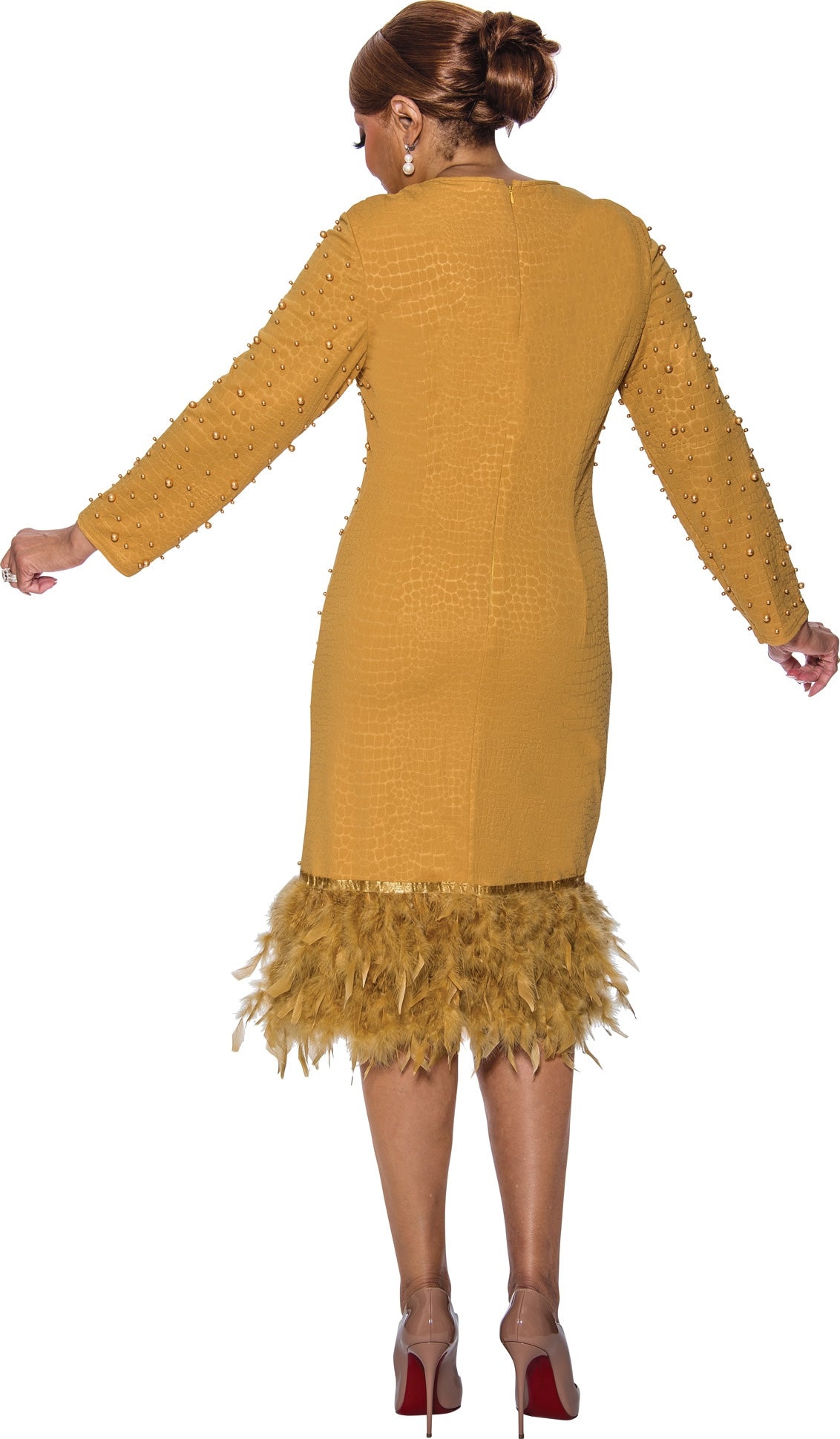 Dorinda Clark Cole 5031 Pearl Feather Dress