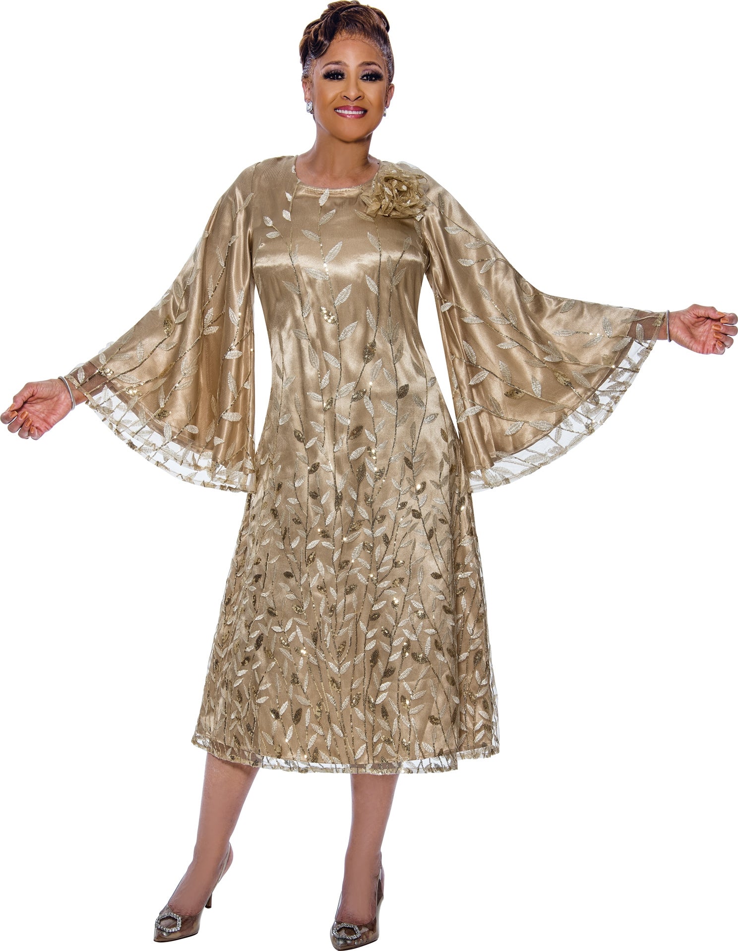 Dorinda Clark Cole 5511 Lace Border Dress