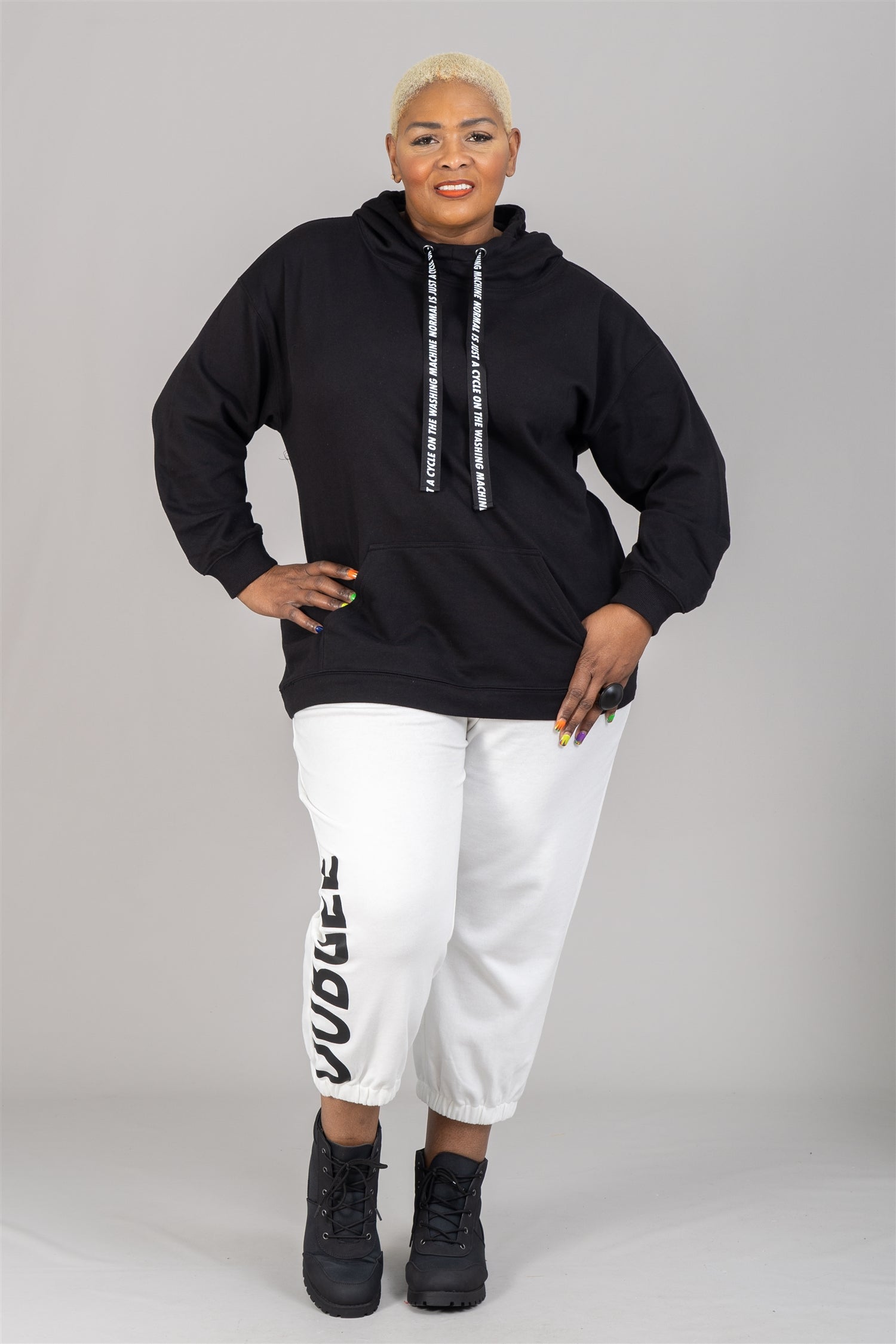 Dubgee by Whoopie 6028AX Hoodie Plus SizeTop