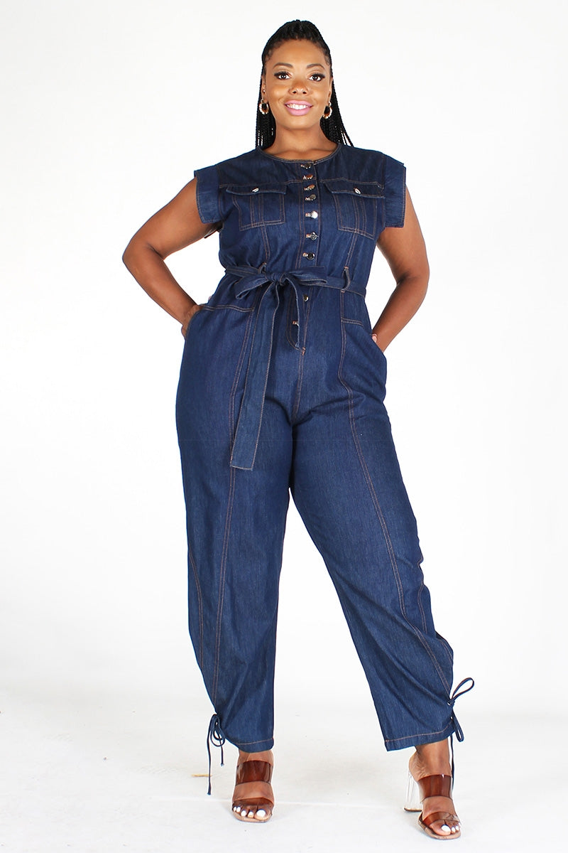 Eien EI1677X Denim Jumpsuit