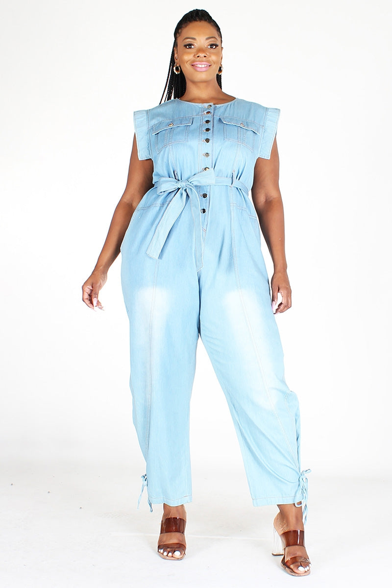 Eien EI1677X Denim Jumpsuit