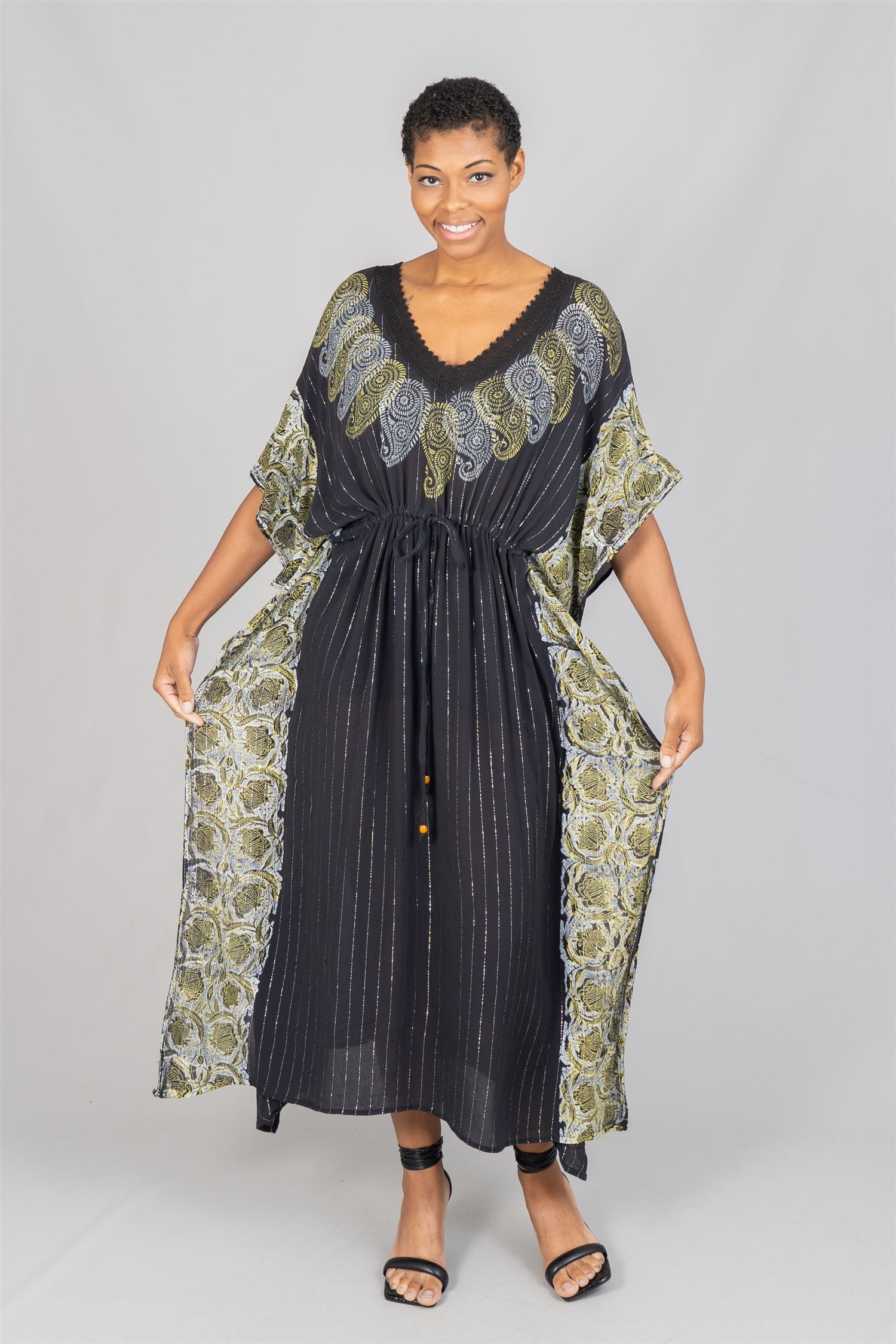 Etc. KAFS09 Belted Print Kaftan