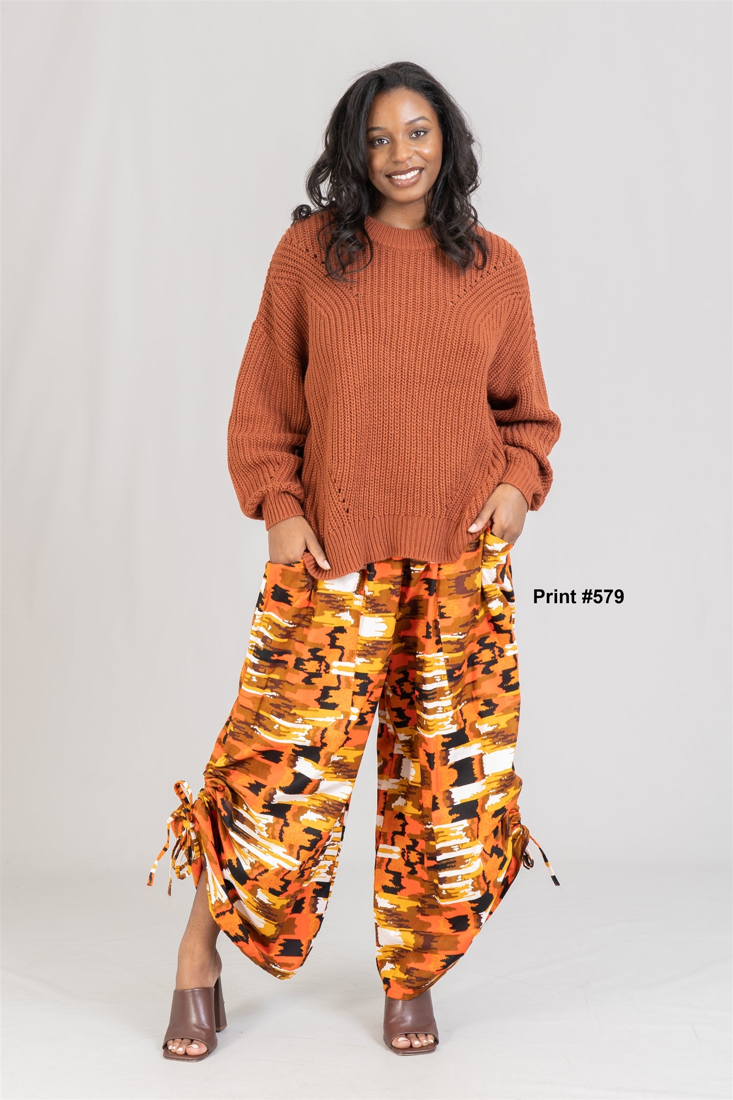 KaraChic 7697 Authentic African Print Pant