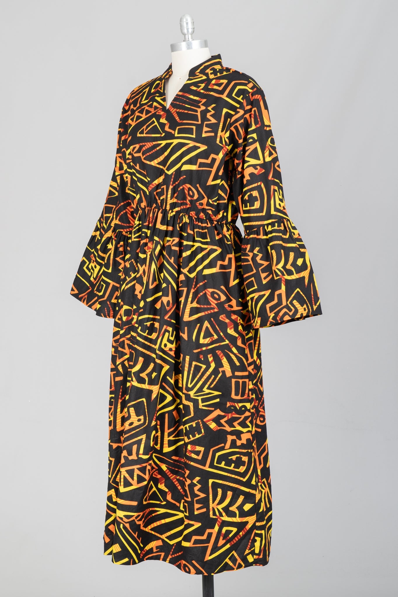 KaraChic 7784 Authentic African Print Maxi Dress