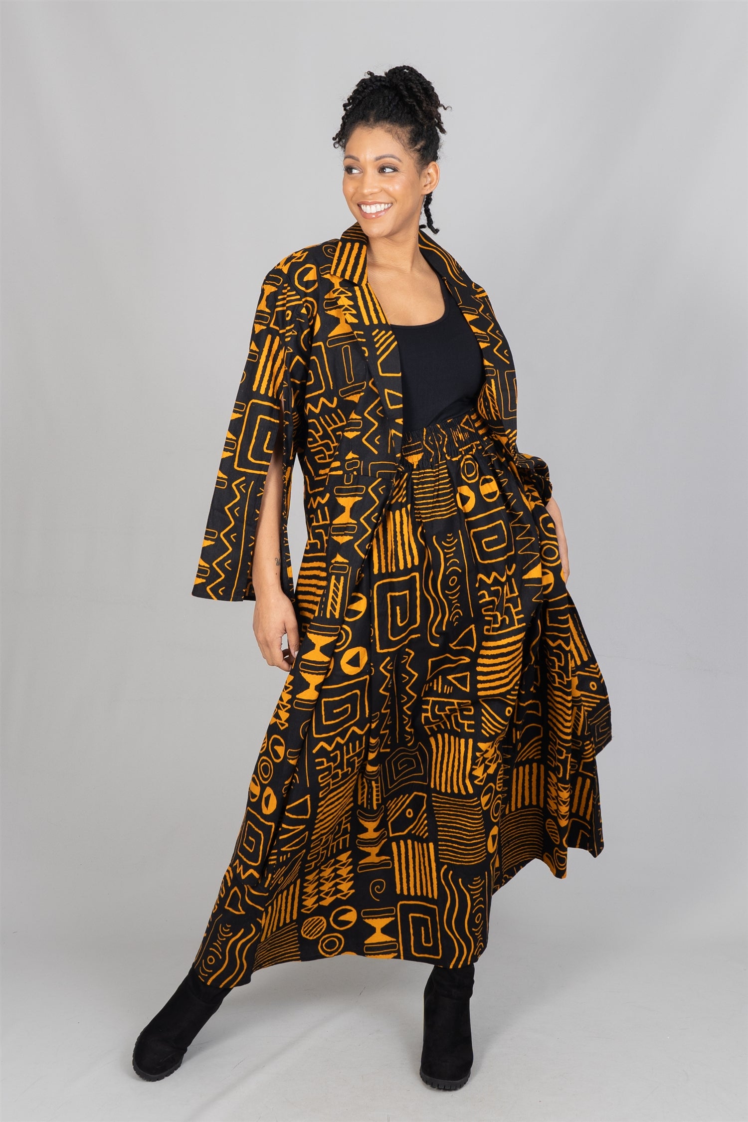 KaraChic 7785 Authentic African Print 2pc Skirt Set