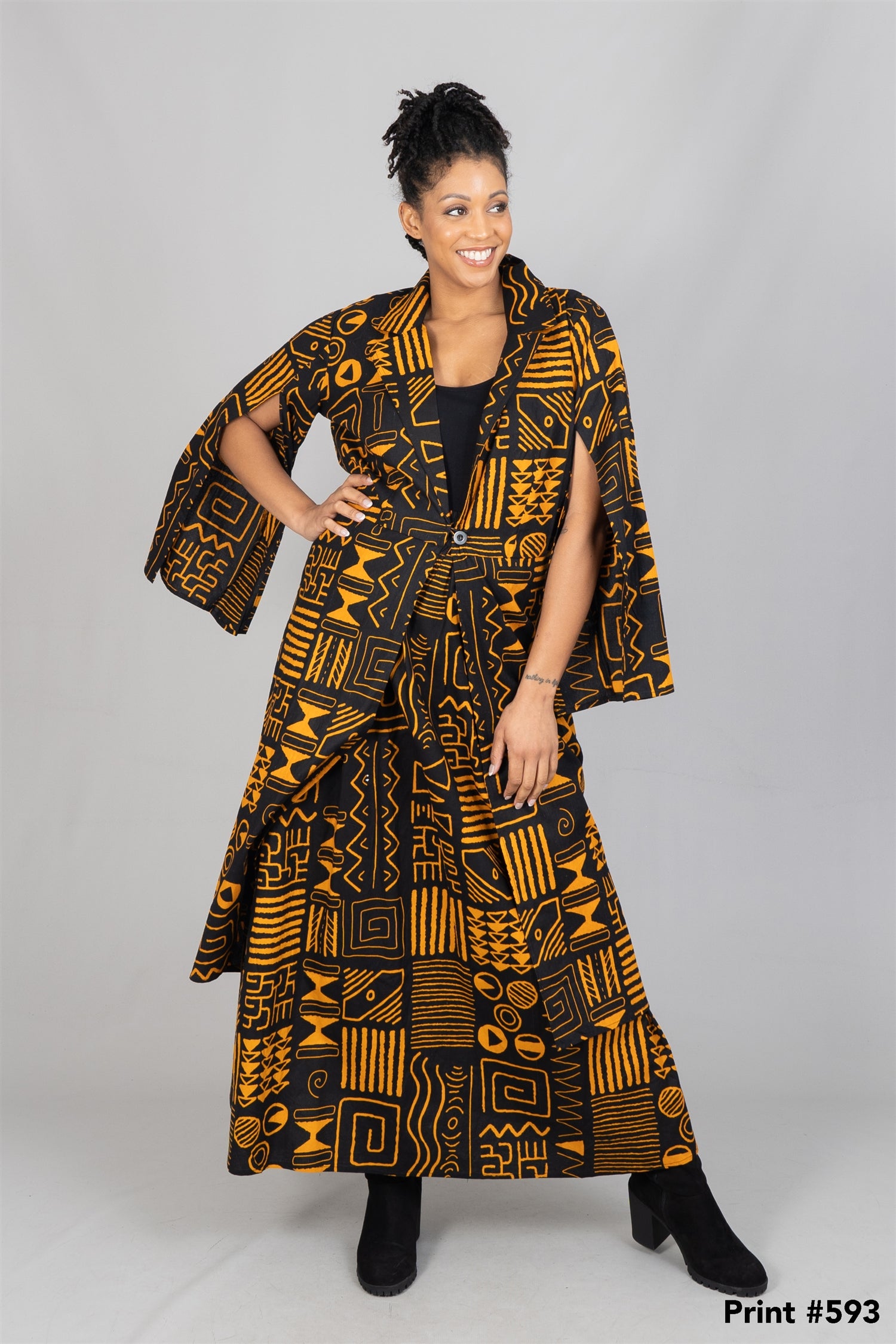 KaraChic 7785 Authentic African Print 2pc Skirt Set