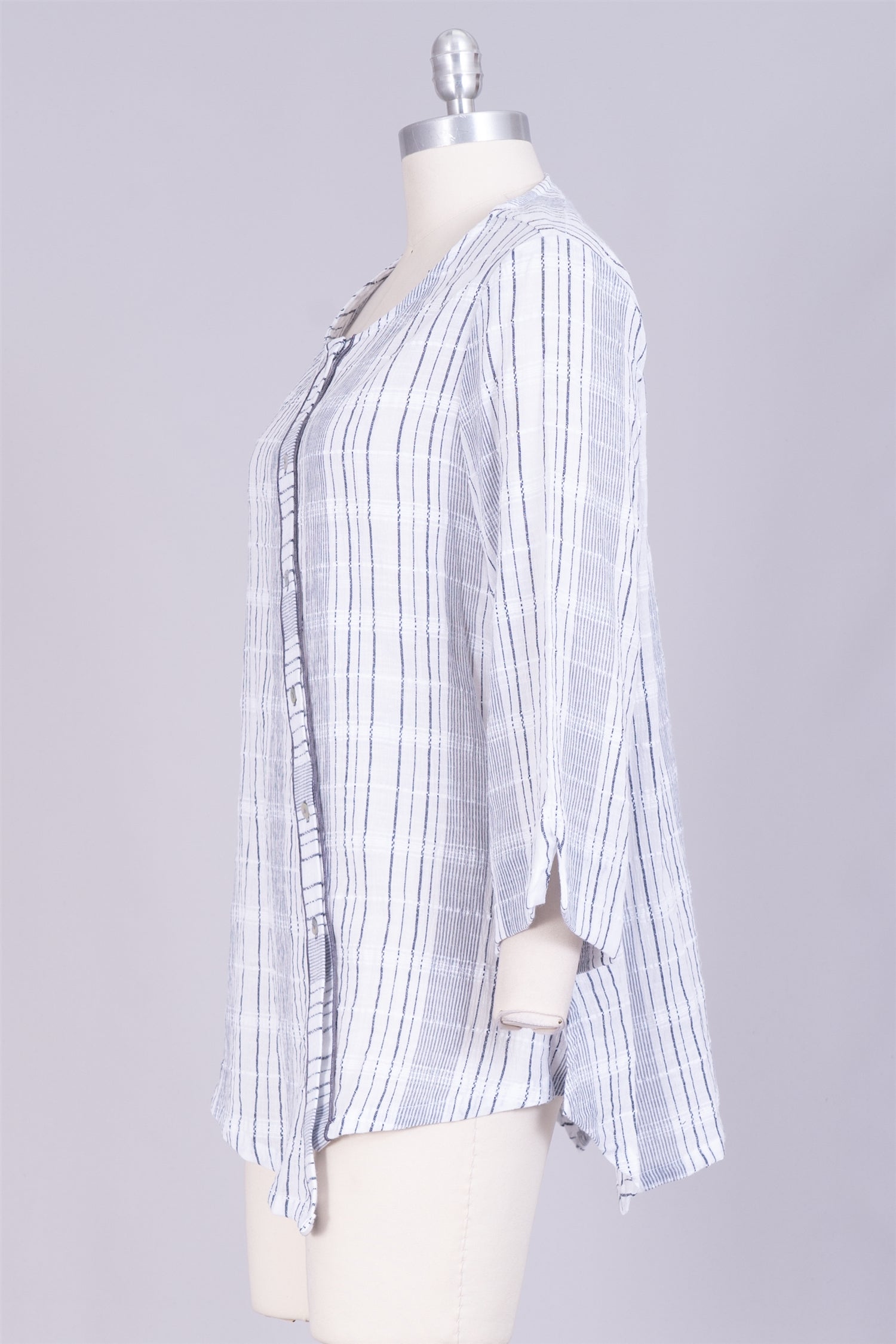 Moonlight ML56ST Asymmetrical Close Stripe Top