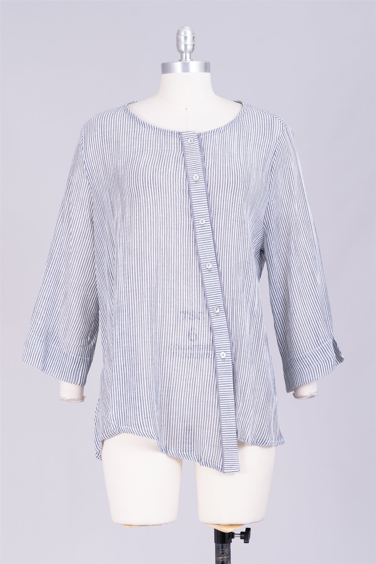 Moonlight ML56ST Asymmetrical Close Stripe Top