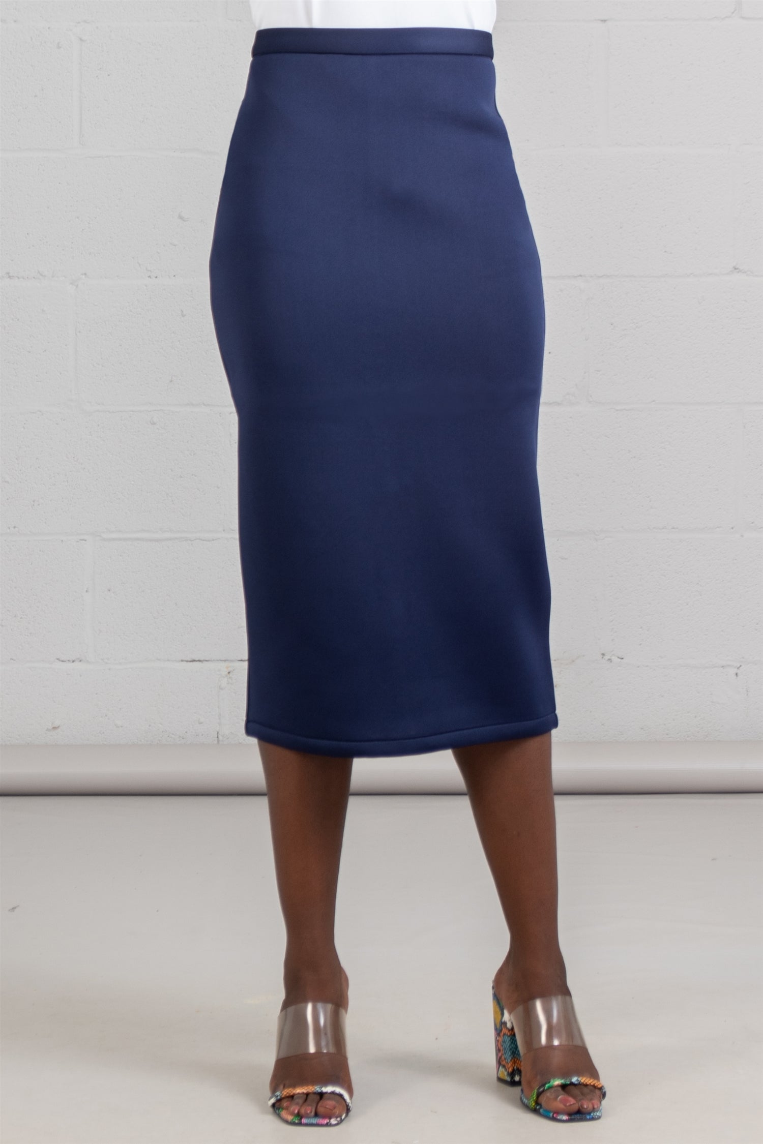 Rose Collection RC945 Scuba Pencil Skirt